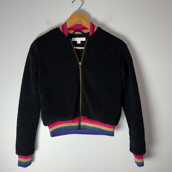 Spiritual Gangster Black Sherpa Loved Teddy Bomber Coat 12